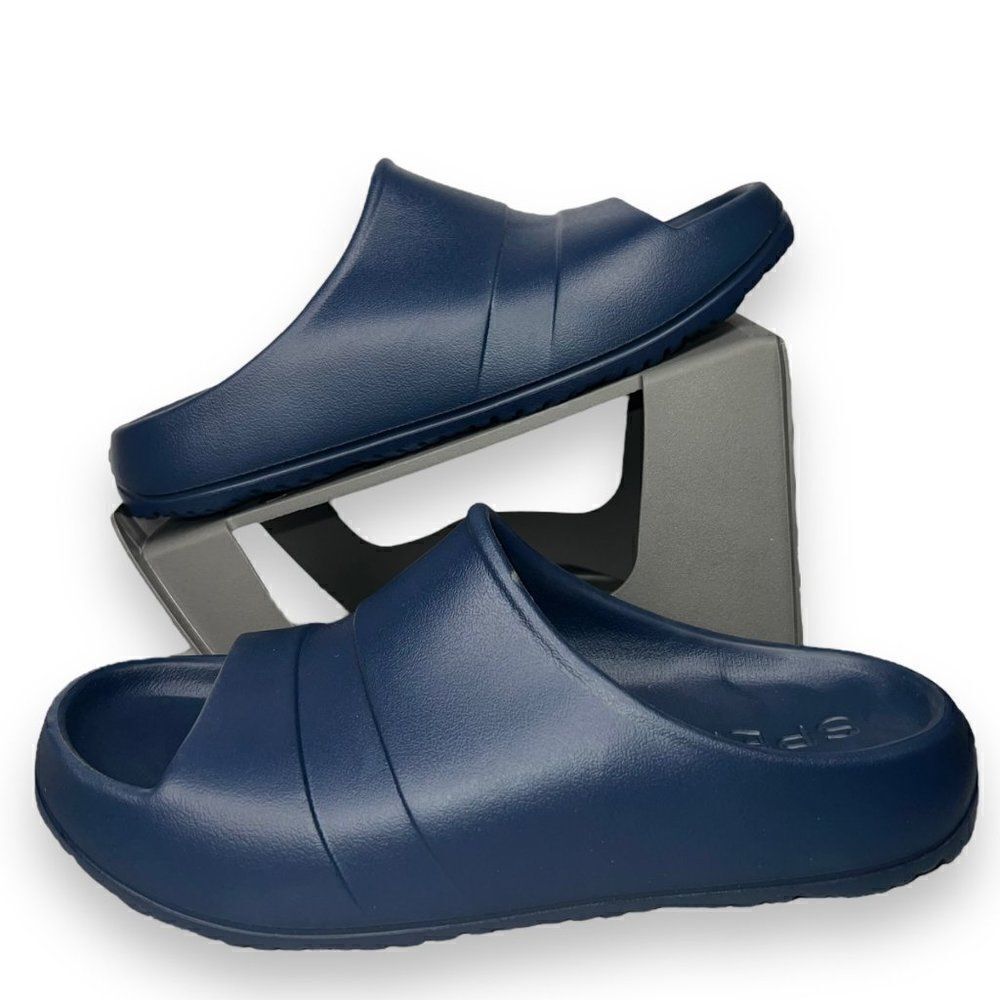 Sperry Windward Float Slide Sandals Navy Blue Women's 9M‎